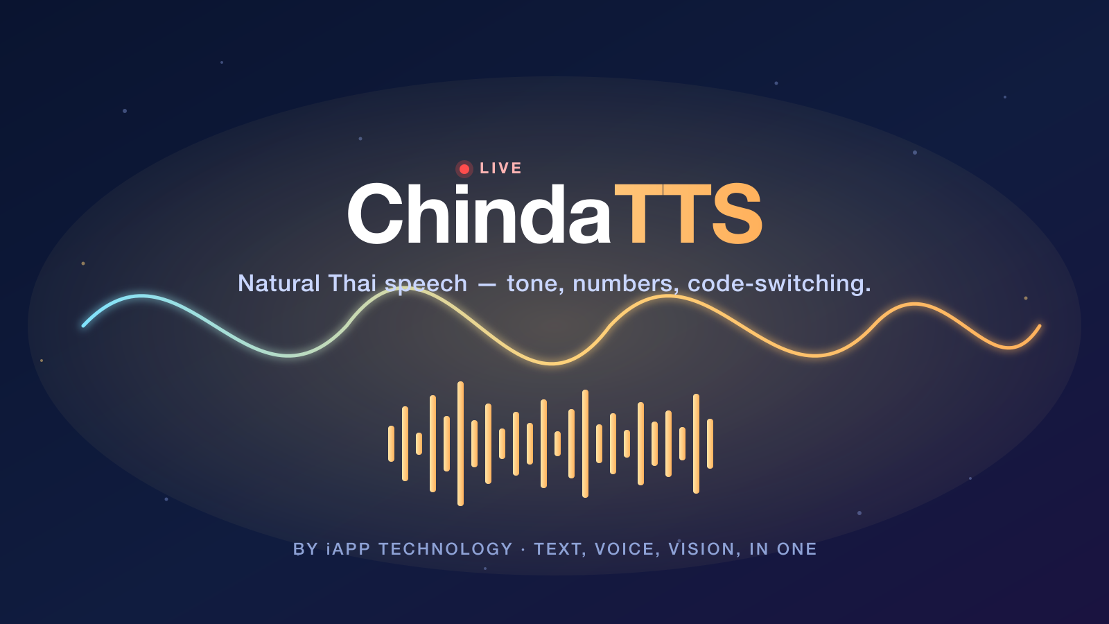 ChindaTTS — Natural Thai speech: tone, numbers, code-switching