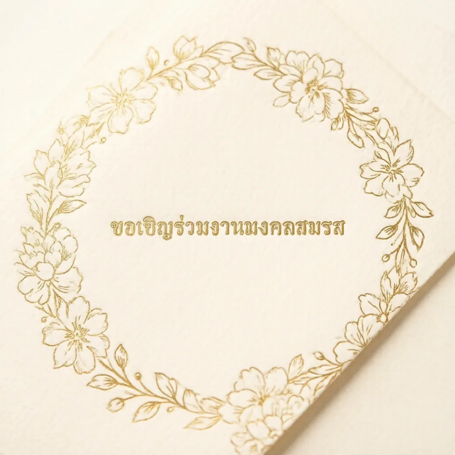 ขอเชิญร่วมงานมงคลสมรส