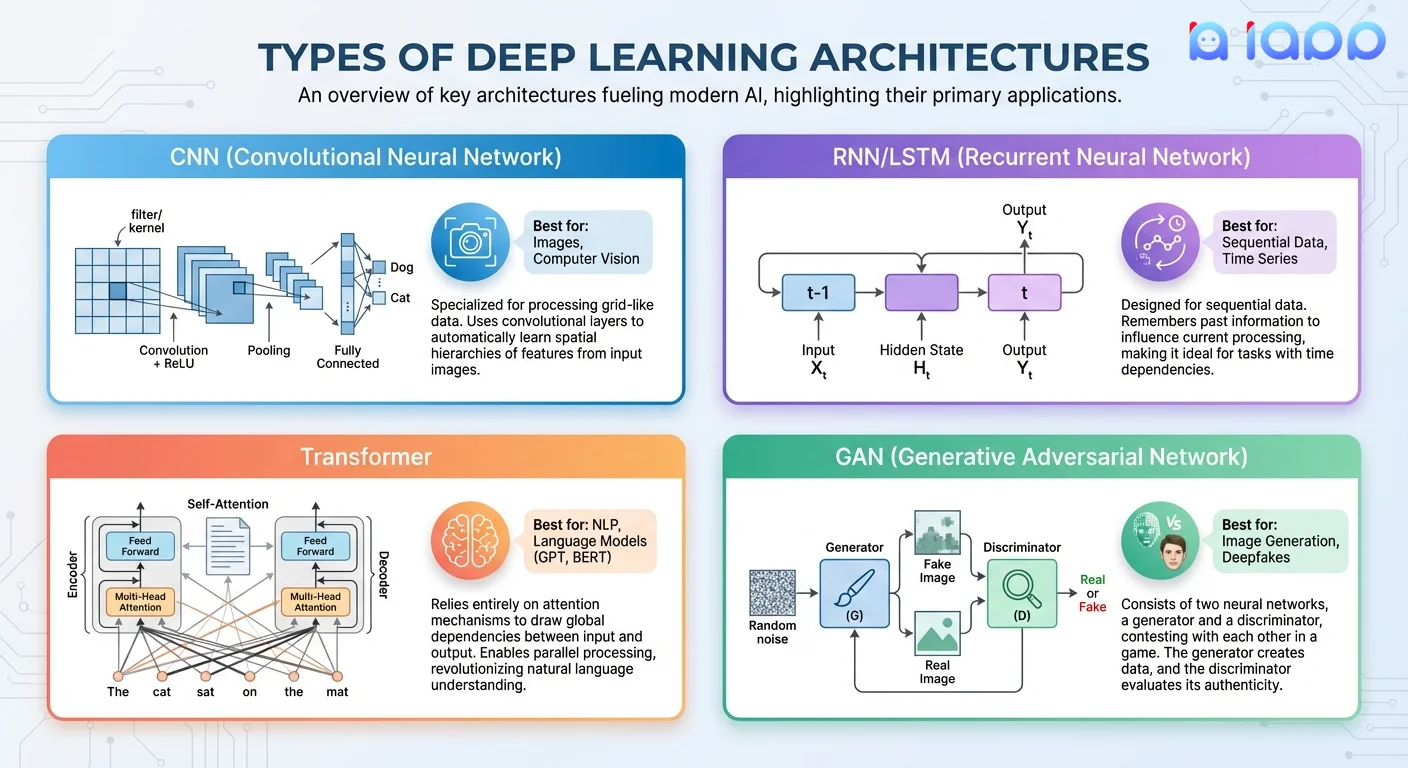Types of Deep Learning Architectures