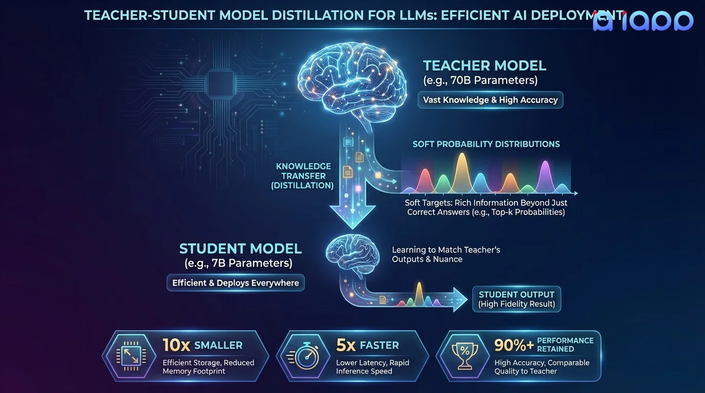 Teacher-Student Distillation Diagram