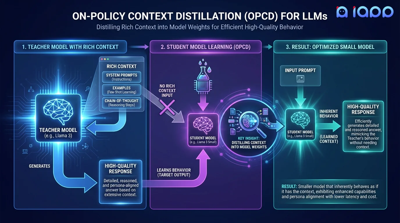 On-Policy Context Distillation Diagram